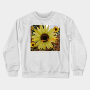 Sunflowers Customizable Crewneck Sweatshirt